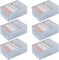 Organizador de Armario para Ropa de Tela, 6 Piezas Cajas de Almacenamiento Plegable Para Jeans Pantalones, Suéter, Camisetas, Separadores De Cajones 32cm*25cm*17cm*9