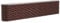 vidaXL Garden Raised Bed- Powder-coated Steel Planter, 332x40x68 cm Oval-Shaped, Practical Outdoor Flower/Vegetable Box in Brown
