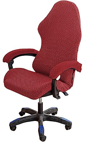OQHAIR Ergonomic Gaming chair cover with Armrest Covers Gaming chair cover 4pc Set Stretchable Gaming Racing Seat Chair Protector -red