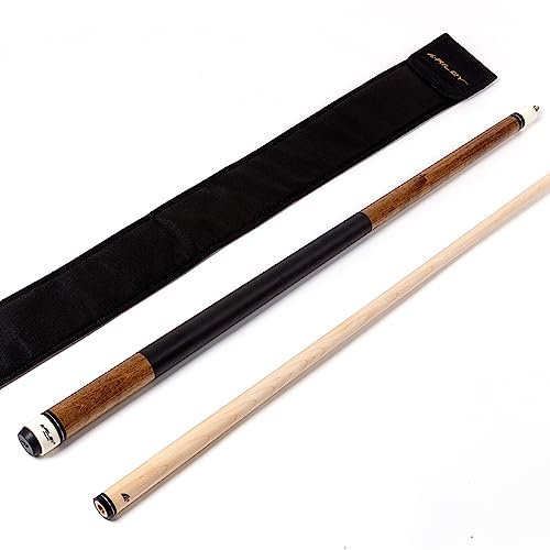 Riley Unisex-Adult Billard-Queue mit Tasche Koffer, Mittleres Holz Staim, 58 (147cm)