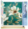 Figured'Art Peinture par Numéro Adulte Fleurs blanches abstraites - Activité Manuelle Kit de Loisir Créatif DIY Numéro d'Art Complet - 40x50cm avec châssis en bois à monter