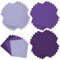 Whaline Violette Servietten, 16,5 x 16,5 cm, 3 Farben, Einweg-Papierservietten, Einweg-Papierservietten, für Partys, Feiern, Versammlungen, Tischdekorationen, 150 Stück