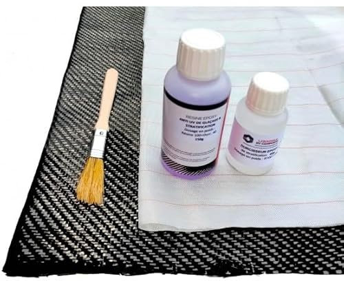 Kit Réparation Époxy-Carbone tissu délaminage inclus