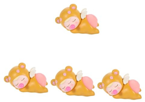 ibasenice 4pièces Jouet Squeezable pour Adultes Figurine Décompressive Accessoire De Bureau pour Détendre Et Évacuer Stress