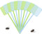 TAKUZA Fliegenklatsche 10 Stück, Fliegenklatsche Stabil,Fliegenklatschen, Fly Swatter die für Abwehrende Fliegen, Mücken, aus hochwertigem Kunststoff, stabil und langlebig(Blau, Grün)