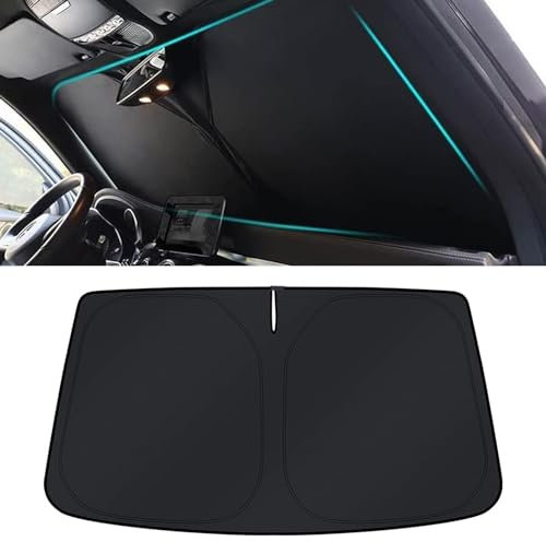 NETHIX Auto Sonnenschutz für SEAT León/León ST/León Cupra/Leon SC/Leon X-Perience KL 5F 1T 1M 2000-2025 Auto Sonnenblende Faltbarer Windschutzscheibe Sunshade