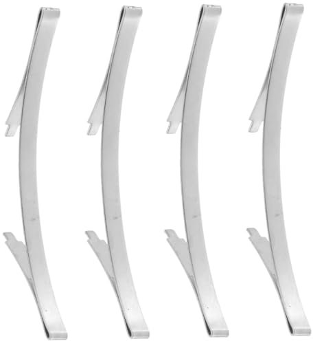 UKCOCO 4pcs Durable Manganese Steel Bottom Positioner for Sliding Wardrobe Doors Track Accessory with Collision Prevention Design Smooth Sliding Function Fit for Wardrobe Systems