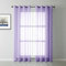 Bishilin Vorhänge 2er Set mit Ösen, Vorhänge Lila Halbtransparent Modern Einfarbig Polyester Gardinen Lichtdurchlässig Wohnzimmer Küche 137x229CM