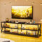 Lvifur TV Schrank mit USB Ladeanschluss und kabellose Ladestation,TV Board mit LED Leuchten,Lowboard für 65 Zoll & kleinere TVs,210 x 40 x 60cm