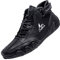 Stivali da moto Uomo Stivaletti Coppia Commercio All'Estero Alto Top Stivali Uomo Donna Tempo libero Stivali corti Trend Traspirante Scarpe in Pelle Stivali Uomo Vintage, Nero , 44 EU