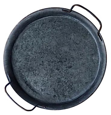 ORFOFE Robustes Tablett im Alten Stil aus Eisen mit Griff multifunktionale Servierplatte für die Küchendekoration.