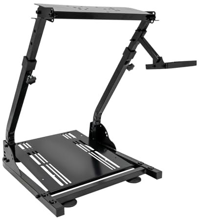 Susoso Lenkradständer, Rennlenkradständer Gaming Lenkrad Kompatibel mit Logitech G920/G27/ G29/G25 Verstellbares Design Spiel Support Nur Rad Schwarz