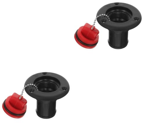 BESPORTBLE 2pcs Hatch Cover Water Filling Port Boat Parts Boat Gas Cap Replacement Fuel Tank Oil Cap Fuel Caps Replacement Boat Fuel Cap Boat Gas Tank Lid Boat Fuel Lids Fuel Can Cap Plastic