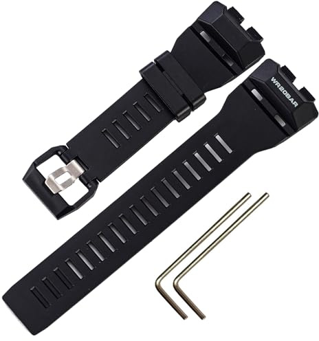 Ersatz-Armband aus Kunstharz, kompatibel mit Casio GBD-100 Herrenarmbanduhr-Zubehör, M, Silikon, Achat