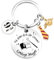 Porte-clés Personnalisé Thème Magique-Ich liebe dich für immer! Lieblings Muggle, Cadeaux Haarry Porte-clés pour Filles Femmes, Porte Clef Harry Gifts 9 3/4, Cadeau Saint-Valentin Personnalisé