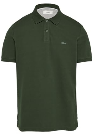 s.Oliver Poloshirt aus Baumwollpiqué tannengrün 3XL