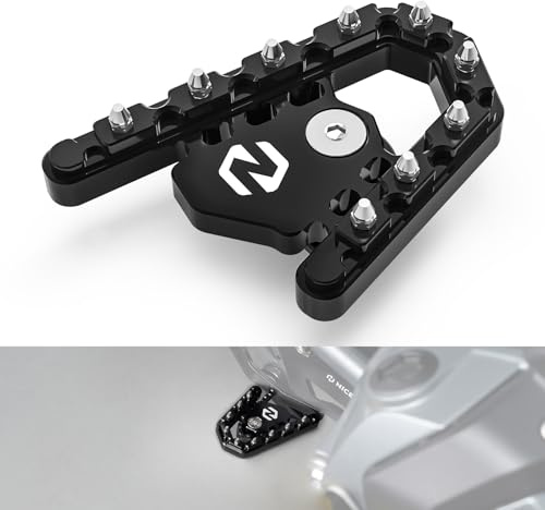 NICECNC Brake Lever Pedal Extender Aluminum Compatible with BMW R1200GS 2014-2018,Foot Pegs Enlarge Extension,Black