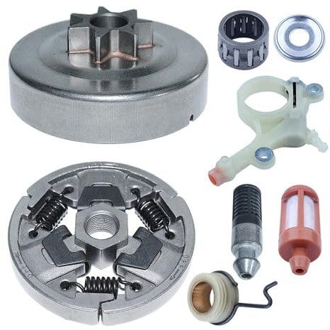 325-7T Clutch Drum Oil Pump Kit for Stihl MS271 MS291 MS 291 271 Chainsaws Sprocket Clutch Drum Kit with Oil Pump