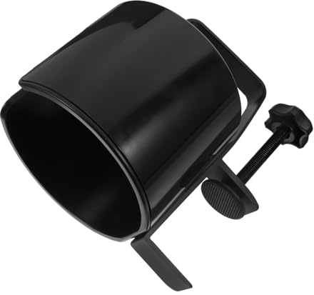 BIUDECO Desk Cup Holder Table Side Stand with Earphone Hanger for Home Office Gaming Desk Portable Lightweight Cup Clip Holder Preventing Spills