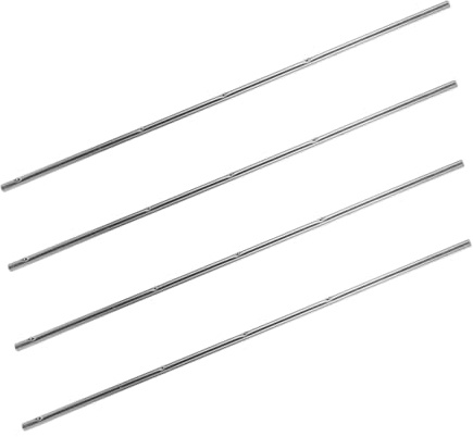 PENIKOKO Tischfußball Ersatzstangen aus Eisen, Silber, für Tischkicker | Kompatibel mit Tischfußballtisch, Kompakte Bauform, Hohe Stabilität, Einfache Montage, 4 Stück Packung