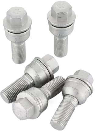 tuercas llanta Compatible Con Q2 Q3 Q5 Q7 M14x1.5 Tornillos Rueda Con Cabeza Hexagonal 17 Mm