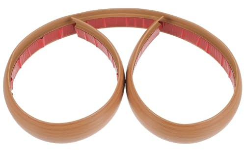 Lurrose Selbstklebende Pvc Bodenübergangsleiste 1m Flache Randleiste für Teppich zu Fliesen Widerstandsfähige Türschwellenleiste in Holzoptik Einfache Montage