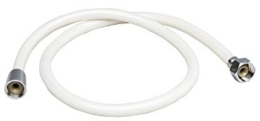 CAN-SB NI2489 White Mesh Hose for Shower 5 m 1/2-3/8 Inch