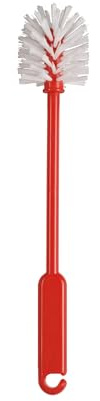 haug bürsten - Gläserbürste - Material: Nylon - Farbe: Rot - Größe: 320 x 60 x 60 mm - Made in Germany