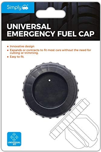 Simply EFC01 Notfall-Tankdeckel Universal Flexibles Material für alle Autos & Lieferwagen, Schraubenkopf Einfach zu montieren Benzin Diesel Einfache Push and Pull Action Wiederverwendbar