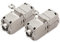 1aTTack.de Cat. 6A Keystone Verbinder werkzeuglos Schneidklemme auf Schneidklemme AWG 22 bis AWG 26 Bronze vernickelt Silber 2 Stück
