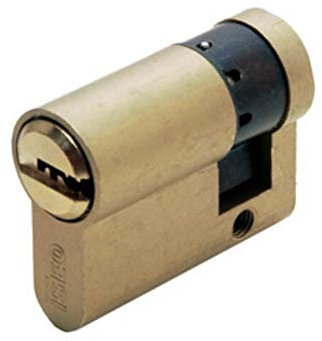 ISEO Sicherheitszylinder, lang, 30 x 10 mm, Messing, R6