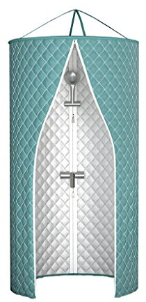 Rideaux De Douche Rideau De Douche en Coton Épaissi Rideau De Douche De Salle De Bains Imperméable, Rond Polyester Suspendu Double Rideau De Douche Zippé ( Size : 80X200CM )