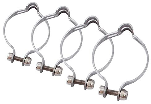 Yundxi 4 Stück Fahrrad Kabelschelle, Edelstahl Rohrschellen Befestigungsschelle Fahrradschlauch Kabelklemme (34.9mm)