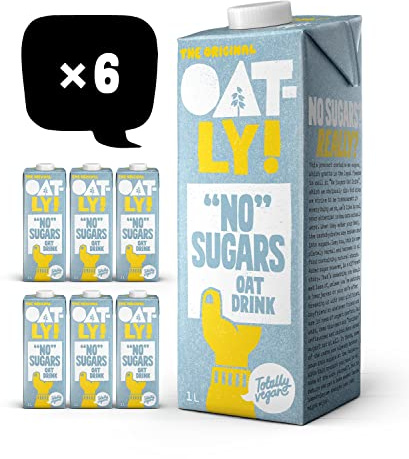 Oatly No Sugars Oat Drink 1 Litre (Pack of 6)
