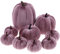 Yatinkim Halloween Samt Kürbisse Dekorieren Mini Gefälscht Stoff Kürbis Schaumstoff 4 Größe Tisch Mittelstück Kamine Bauernhaus Ernte Party 9 Stück Violett