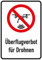 Daged Überflugverbot für Drohnen Aufkleber 23x16 cm Hinweiszeichen Sicherheitszeichen Sticker T-152