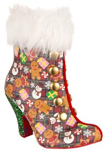 Irregular Choice Most Wonderful Time Boots, Red Multi, EUR 40 (UK 6.5)