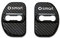 BRALEM 2 StüCk Auto TüRschloss Abdeckung Für Smart 453 451 450 Fortwo Forfour, Schutzriegelkappe Aufkleber Korrosionsschutz Kfz-Innenraumschutz ZubehöR,Carbon-453