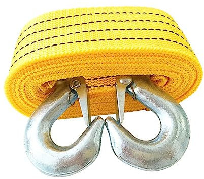 CALLARON 2pc Heavy Duty Car Winch Rope Car Trailer Towing Ropes Ratchet Straps Straps for Road Recovery