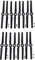 Bcowtte 16 Stücke Propeller für Yuneec Q500 Typhoon 4 Karat Kamera Drone Teile Schnell Verschluss (Schwarz)