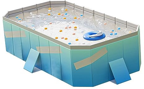 Piscine Pliable Non Gonflable pour Enfants et Adultes - Coque en Plastique Rigide - Piscine pour Enfants - Piscine pour Chiens (1,6 m)