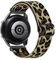 AQXYWQOL 20 mm 22 mm Nylonarmband kompatibel mit Vivoactive 4 3 HR Band Uhr Venu 2 SQ Forerunner 645 elastisches Armband Armband 6 5 Pro(Rock cheetah,22mm)