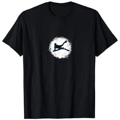 Minimalistisch Bodyboard Grafik T-Shirt