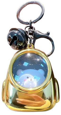 Porte-clés lumineux pour enfants, porte-clés lumineux pour enfants | Ours lumineux à LED dans le sac, sac à dos, pendentif de sac, porte-clés de voiture - Adorable porte-clés de sac à dos, jaune