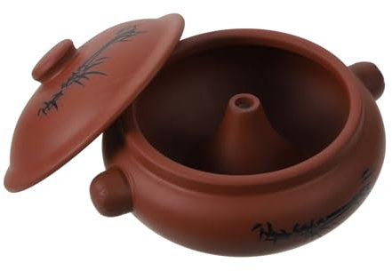CIYODO 1pezzi Pentola in Ceramica Stew Pot Funzione Vapore Casseruola Per Zuppa e Stufato Coccio Cottura Uniforme e Conservazione Del Calore Per Cucina Domestica