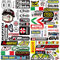 3 Bilder Motocross Sponsoren Aufkleber Vinylaufkleber Tuning Motorrad Aufkleber Set Moped Sticker Auto Motorradaufkleber Helmaufkleber Geeignet für Motorräder, Rennen, Helme und Mehr(B)