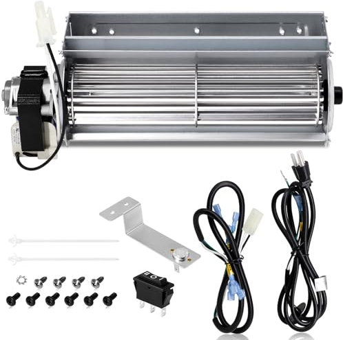 Hiorucet QEB100 Kamingebläsemotor-Kits für Duluth Forge, Cedar Ridge und ProCom Heizung Entlüftungslose Kamine, Kamineinsätze und Gasherde, Kamingebläse Ventilator Ersatzteilnummern QEB100