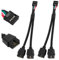 2pcs USB Header Splitter USB 2.0 9Pin Female to Dual 9-Pin Male Extension Cable Motherboard 9PIN Y Splitter Audio HD Nylon Braided Cable for Computer Internal Motherboard 15cm(Black)