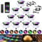 10er WiFi Led Bodeneinbaustrahler RGBIC+Wärmeweiß LED Bodenleuchten Bodenstrahler DC12V Ø31mm Spots Multicolor Chasing Effekt Terrassenbeleuchtung Arbeitet mit Alexa, Google Home,IP67 Wasserdicht