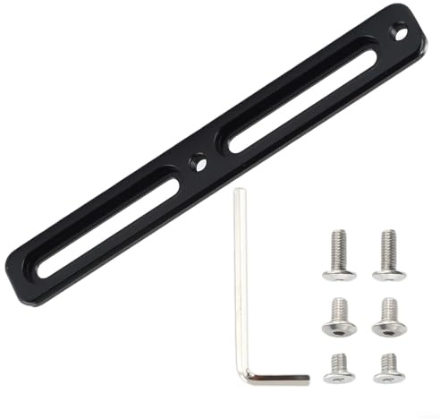 Lightweight Aluminum Bicycle Water Bottle Cage Adjuster for Easy Attachment (Black)